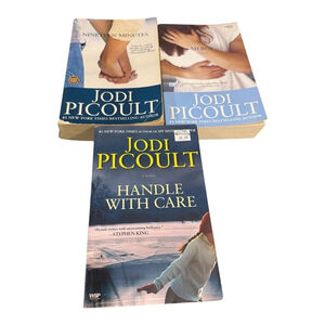 Jodi Picoult Lot of 3 Paperback Novels Nineteen Minutes Handle With Care Mercy